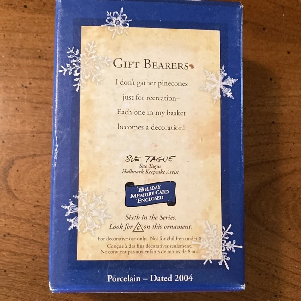 NIB HALLMARK 2001 Keepsake Ornament- Gift Bearers
